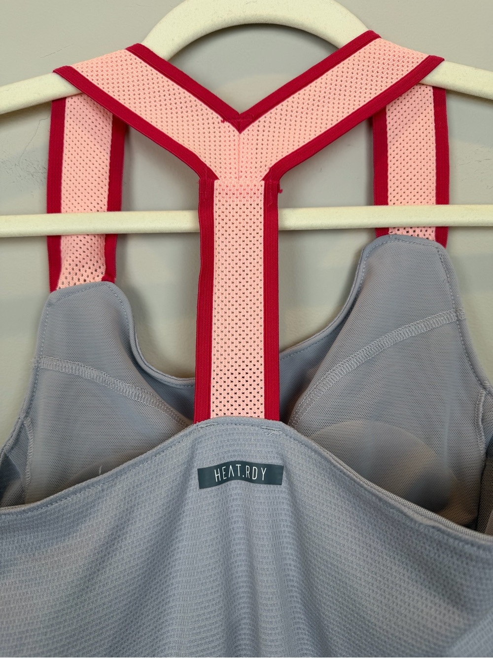 Adidas HEAT.RDY Tennis Dress XS Gray Pink Red Pleated Skirt Athletic - Picture 6 of 10